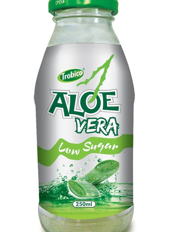 672 Trobico Aloe vera low sugar glass bottle 250ml